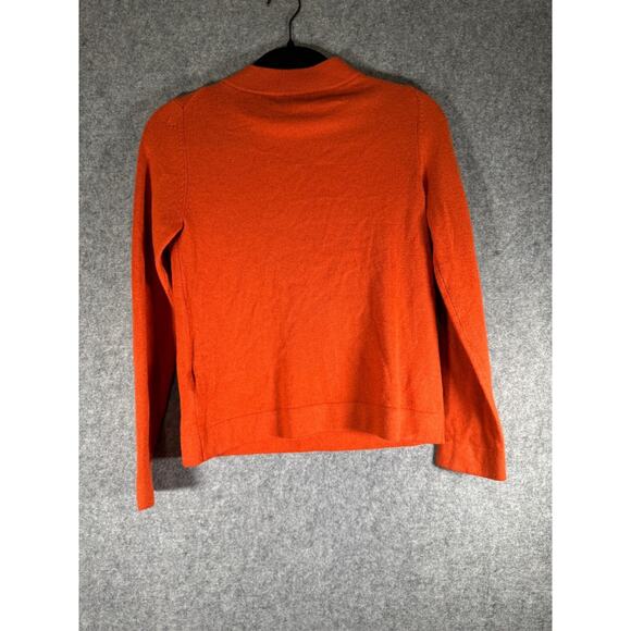 Hobbs London Sweater Women XS Orange Long Sleeve‎ Cashmere Wool Blend Old Money - Picture 8 of 10